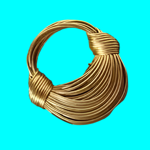 Gold Luxury Designer Handwoven Noodle Bag