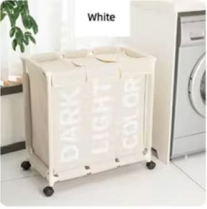 3-Compartment Laundry Basket