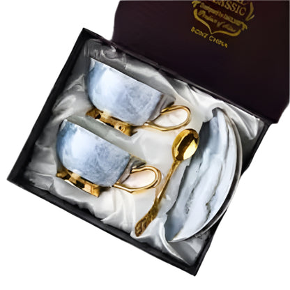 Retro Imperial-Style Coffee Cups
