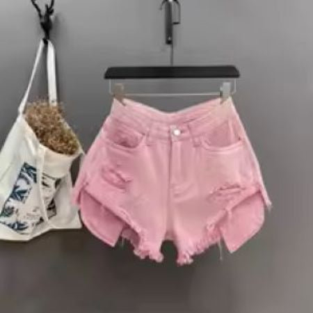 Blue Sexy High-Waisted Shorts