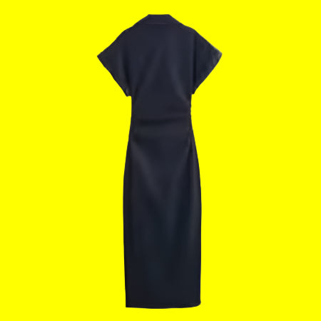 Elegant White Denim Long Dress for Women
