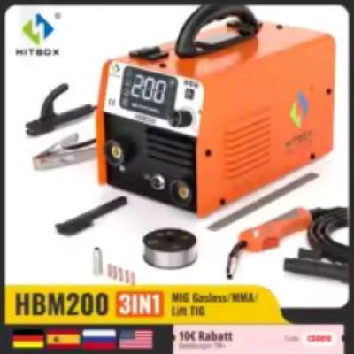 HHITBOXBM200 3-in-1 MIG Welder