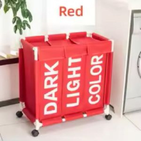 3-Compartment Laundry Basket
