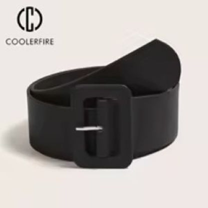 Wide Women's PU Leather Belt