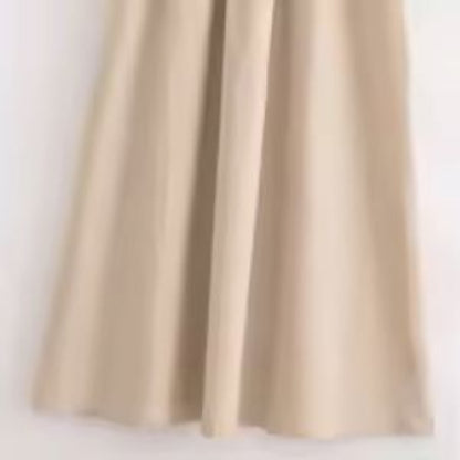 Khaki Elegant Long Dress for Women