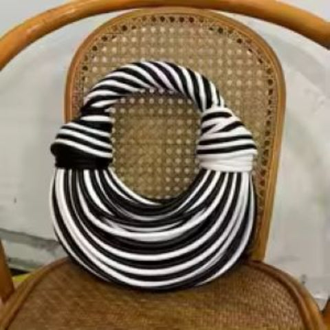 Gold Luxury Designer Handwoven Noodle Bag