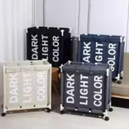 3-Compartment Laundry Basket