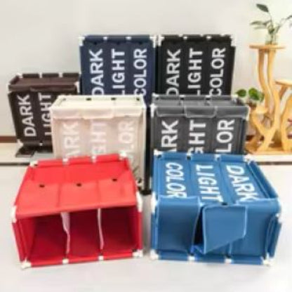 3-Compartment Laundry Basket