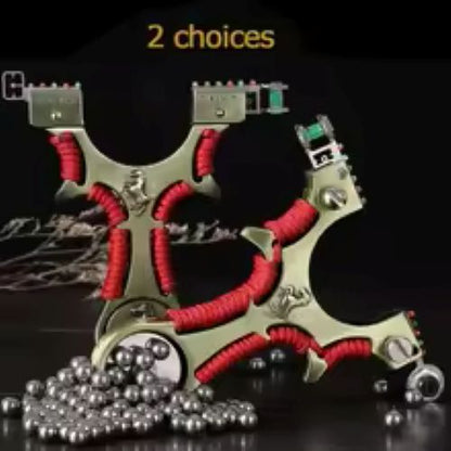 Laser-Aiming Metal Slingshot