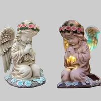 Solar Praying Angel Statue