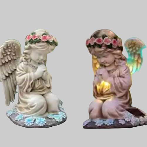 Solar Praying Angel Statue