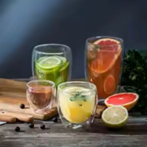 Insulated Glasses for Hot and Cold Drinks
