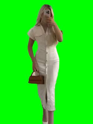 Elegant White Denim Long Dress for Women