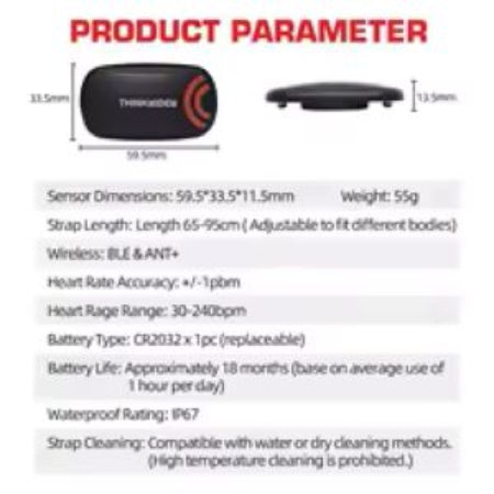 Heart Rate Monitor Chest Strap
