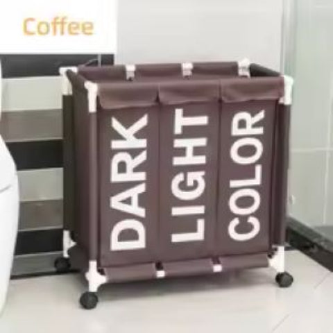 3-Compartment Laundry Basket