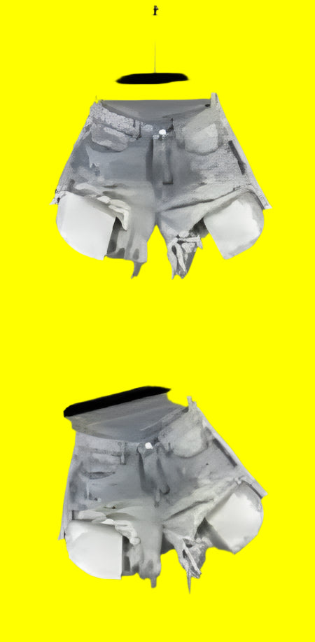 Blue Sexy High-Waisted Shorts