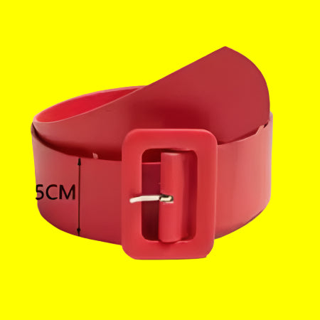 Wide Women's PU Leather Belt